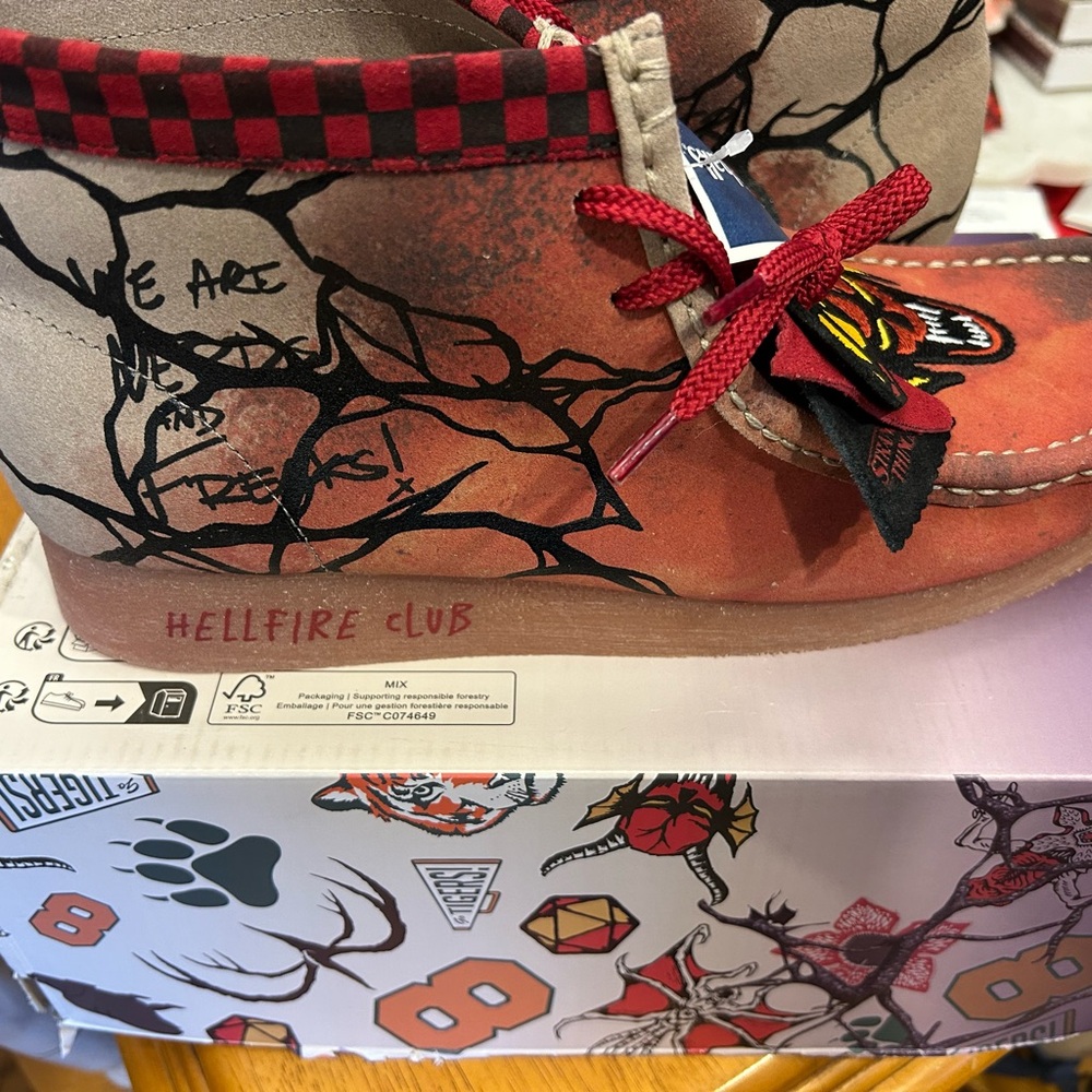 Stranger Things x Clark’s Hellfire Club men’s shoes brand new